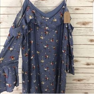 NWT Beautiful Boutique Cold Shoulder Dress
